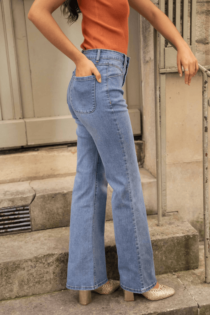 Jeans Taille Haute Flare - Stunstore